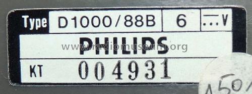 Two Band Receiver D-1000; Philips 飞利浦; (ID = 695448) Radio