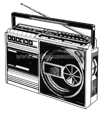 4 Band Mono Radio Recorder AR250 06AR250; Philips do Brasil S. (ID = 2141300) Radio