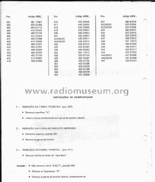 Rádio Gravador Estéro 06AR550 /00 /01 /02 /03; Philips do Brasil S. (ID = 2162950) Radio