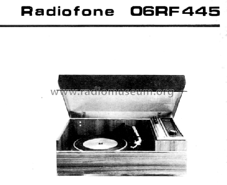 Radiofone 06RF445; Philips do Brasil S. (ID = 1515918) Radio