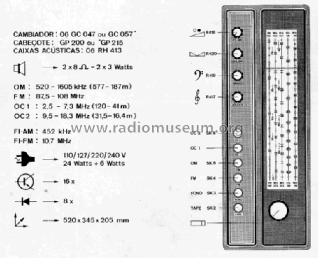Radiofone 06RF445; Philips do Brasil S. (ID = 1515922) Radio