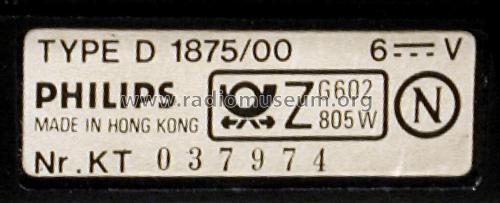 12-Band World Receiver D1875 /00; Philips Hong Kong (ID = 2405635) Radio