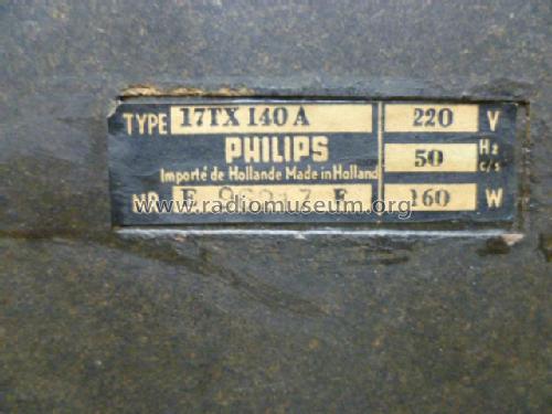 17TX140A; Philips; Eindhoven (ID = 1592239) Television