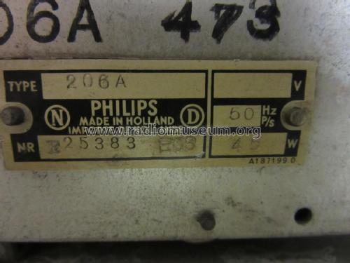 206A; Philips; Eindhoven (ID = 1968377) Radio