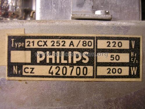 21CX252A /80; Philips; Eindhoven (ID = 1334206) Television