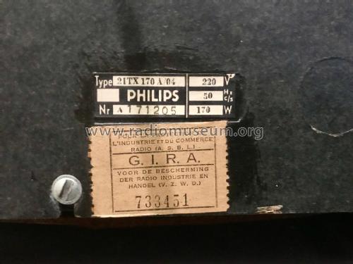 21TX170A /04 /05; Philips; Eindhoven (ID = 2628867) Televisore