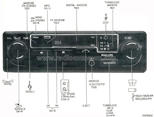 Coupé Digital 894 22AC894 /22; Philips Radios - (ID = 1649717) Car Radio