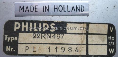 22RN497; Philips; Eindhoven (ID = 1566198) Car Radio