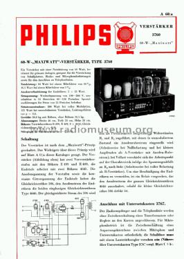 3760; Philips; Eindhoven (ID = 2612071) Ampl/Mixer