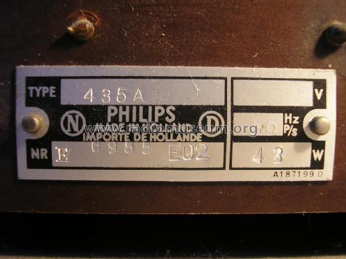 435A; Philips; Eindhoven (ID = 1953106) Radio