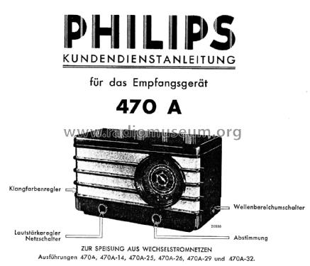 470A-25; Philips; Eindhoven (ID = 2865800) Radio