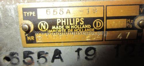 655A-19; Philips; Eindhoven (ID = 2311026) Radio