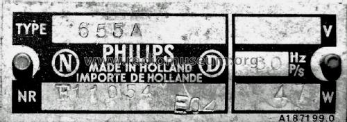 655A; Philips; Eindhoven (ID = 2311315) Radio