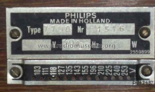 770A; Philips; Eindhoven (ID = 625199) Radio