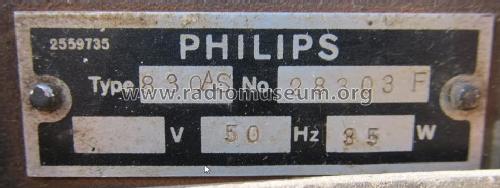 830AS; Philips; Eindhoven (ID = 2566496) Radio