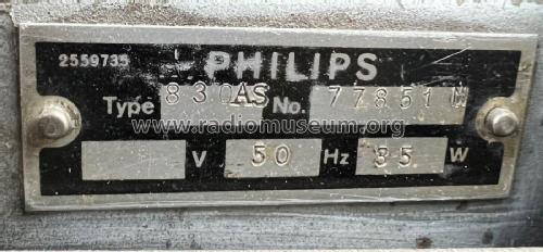 830AS; Philips; Eindhoven (ID = 2783548) Radio