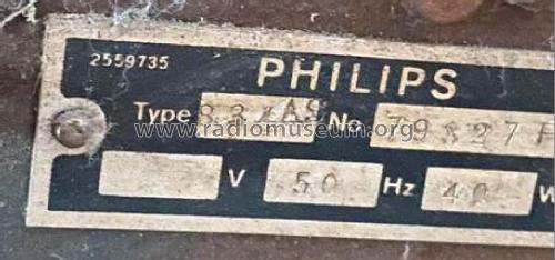 834AS; Philips; Eindhoven (ID = 3003856) Radio