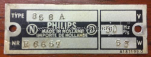 858A; Philips; Eindhoven (ID = 2521153) Radio