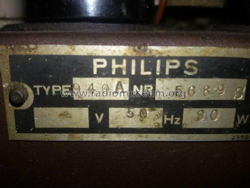 940A; Philips; Eindhoven (ID = 2389247) Radio