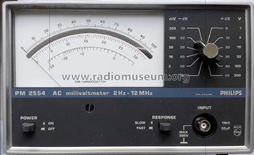AC-Millivoltmeter PM2554; Philips; Eindhoven (ID = 2700601) Equipment