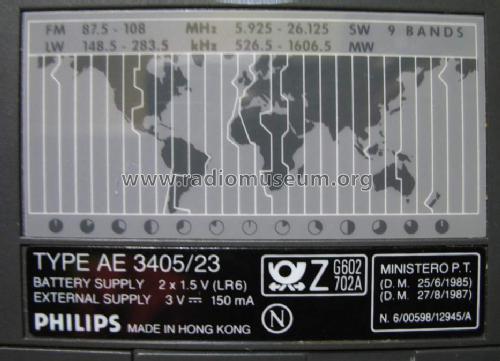 AE3405 /23; Philips; Eindhoven (ID = 1041094) Radio