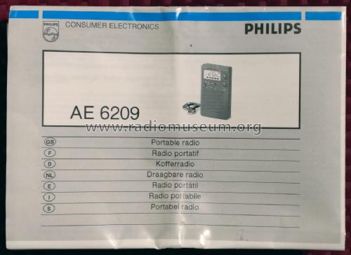 FM - MW PLL Digital Receiver AE6209; Philips; Eindhoven (ID = 2048177) Radio