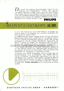 AG3015; Philips; Eindhoven (ID = 2822375) Microphone/PU