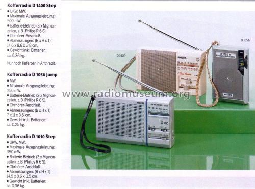 AM Portable Pocket Radio D1056 /30; Philips; Eindhoven (ID = 2174868) Radio