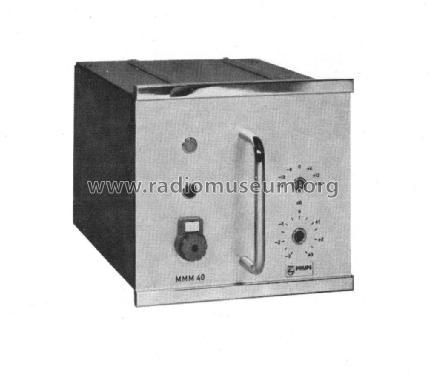 Amplifier MMM 40; Philips; Eindhoven (ID = 3134997) Ampl/Mixer