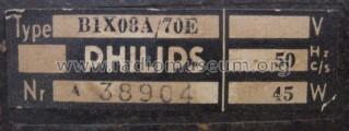 B1X08A /70E; Philips; Eindhoven (ID = 1057929) Radio
