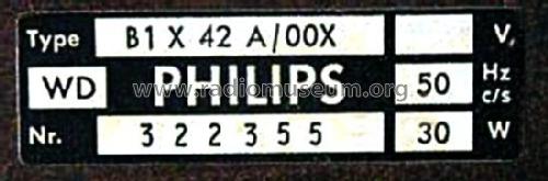 B1X42A /00G /00X /00D; Philips - Österreich (ID = 2438588) Radio