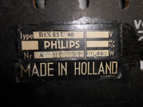 B1X85U /00/ 01/ 90; Philips; Eindhoven (ID = 1506781) Radio