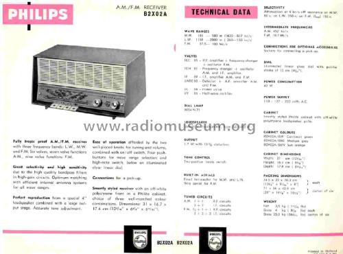 B2X02A /00F /00G /00W; Philips; Eindhoven (ID = 2436195) Radio