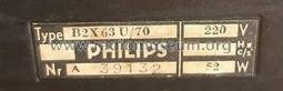 B2X63U /70 /71 /72 /73; Philips; Eindhoven (ID = 2537040) Radio