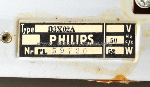 B3X02A /00 /01; Philips Belgium (ID = 2515431) Radio