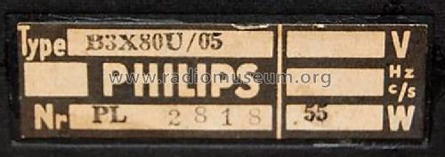 B3X80U /05; Philips Belgium (ID = 1687373) Radio