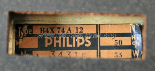 B4X74A/12; Philips; Eindhoven (ID = 2462437) Radio