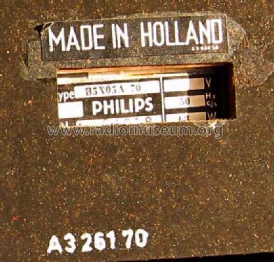 B5X05A /00 /70; Philips; Eindhoven (ID = 1499538) Radio