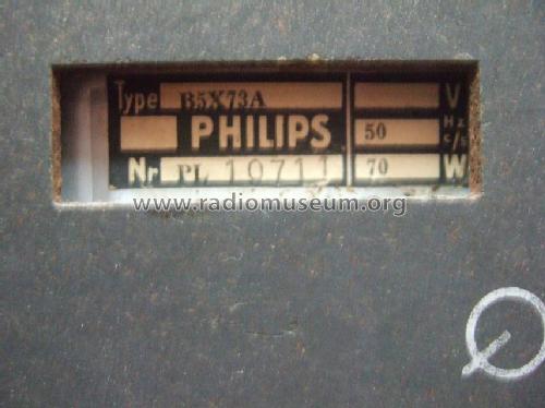 B5X73A; Philips Belgium (ID = 503885) Radio