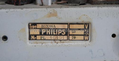 B5X88A; Philips Belgium (ID = 1953737) Radio