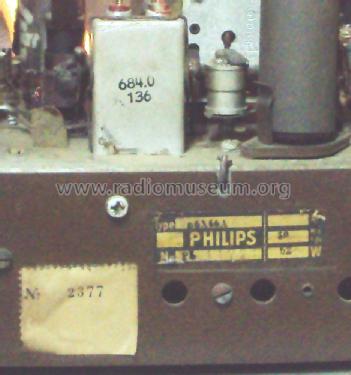 B6X66A; Philips; Eindhoven (ID = 1907769) Radio