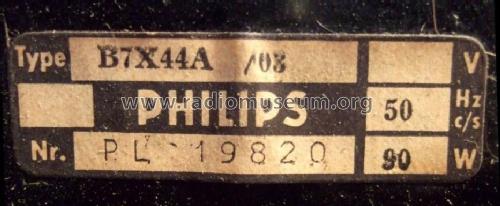 B7X44A /03; Philips Belgium (ID = 879621) Radio