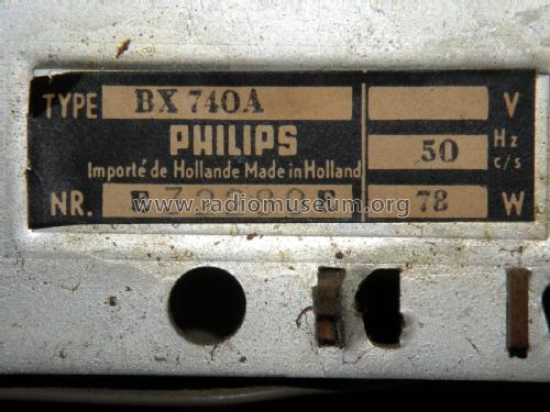 Bi-Ampli BX740A /00; Philips; Eindhoven (ID = 2111385) Radio