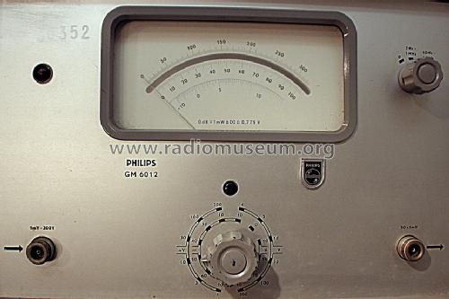 Breitband-Millivoltmeter GM6012; Philips; Eindhoven (ID = 1377291) Ausrüstung