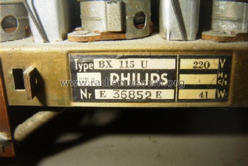 BX115U ; Philips; Eindhoven (ID = 143080) Radio