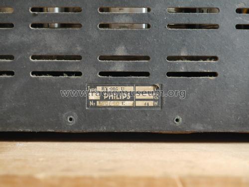 BX205U /00 /35; Philips; Eindhoven (ID = 2088638) Radio