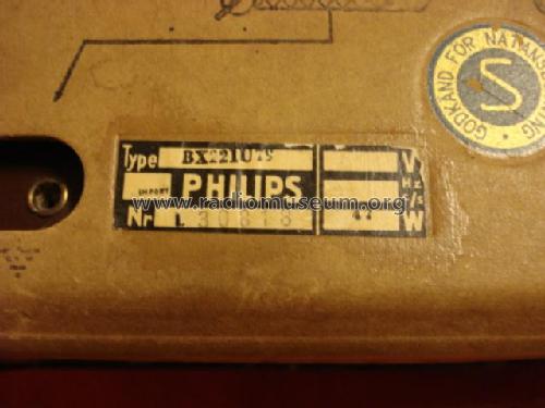 BX221U /79; Philips Belgium (ID = 716224) Radio