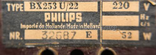 BX253U /22; Philips; Eindhoven (ID = 1414693) Radio