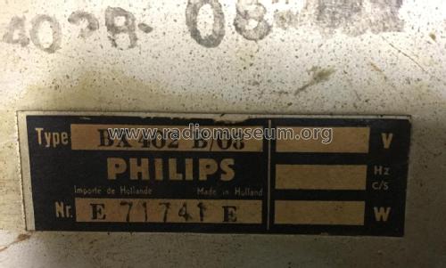 BX402B /00 /08; Philips; Eindhoven (ID = 2541050) Radio