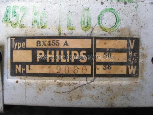BX455A; Philips Belgium (ID = 817231) Radio